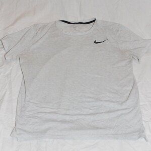 White speckled Mesh Dri-fit Nike Mens Large crew neck short sleeve GUC